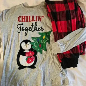 Holiday Time Chillin' Together Penguin Pajamas